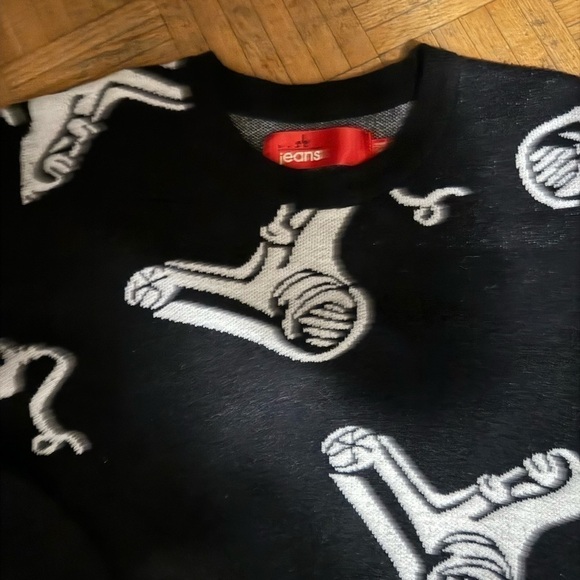 Black and Withe women cotton bland sweather size M-L - Picture 4 of 4